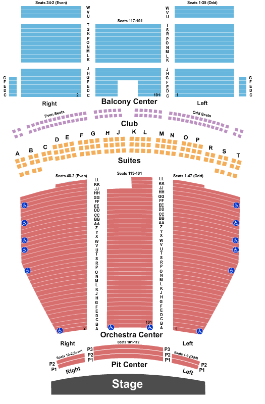 Saenger Theatre The Notebook Seating Chart